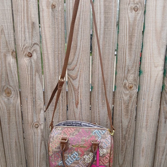Juicy Couture Multicolor Logo Satchel Bag - Picture 2 of 7